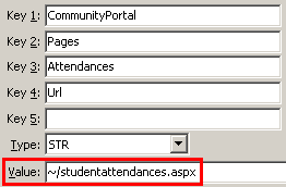 Configuration File Maintenance - AttendancesURL setting (value cutdown, portal)