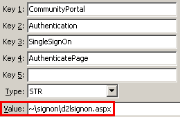Configuration File Maintenance - AuthenticatePage setting (value cutdown, portal)