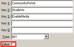 Configuration File Maintenance - EnableMedia setting (value cutdown, portal)