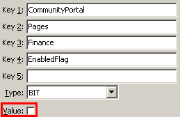 Configuration File Maintenance - FinanceEnabledFlag setting (value cutdown, portal)