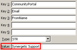 Configuration File Maintenance - FromName setting (value cutdown, portal)