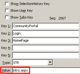 Configuration File Maintenance - Home page setting (value cutdown, portal)