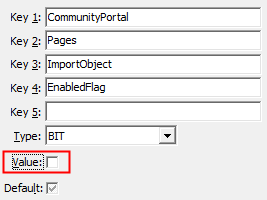 Configuration File Maintenance - ImportObject,EnabledFlag configuration setting