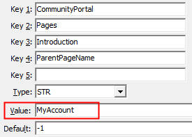 Configuration File Maintenance - Introduction,ParentPageName configuration setting