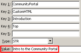 Configuration File Maintenance - IntroTop setting (value cutdown, portal)