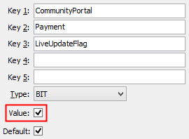 Configuration File Maintenance - LiveUpdateFlag