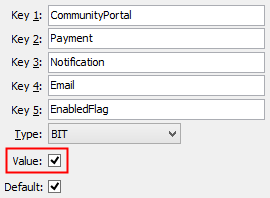 Configuration File Maintenance - NotificationEmailEnabledFlag