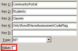 Configuration File Maintenance - OnlyShowIfHaveAssessmentCodeFlag setting (value cutdown, portal)
