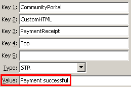 Configuration File Maintenance - PaymentReceiptTop setting (value cutdown, portal)