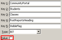 Configuration File Maintenance - PostReportsHeadingVisibleFlag setting (value cutdown, portal)