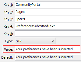 Configuration file maintenance - PreferencesSubmittedText configuration setting