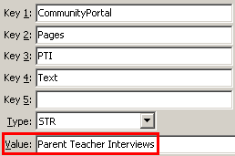 Configuration File Maintenance - PTIText setting (value cutdown, portal)