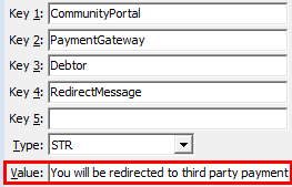Configuration File Maintenance - RedirectMessage