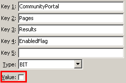 Configuration File Maintenance - ResultsEnabledFlag setting (value cutdown, portal)
