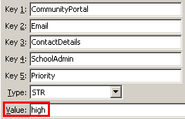 Configuration File Maintenance - SchoolAdminePriority setting (value cutdown, portal)