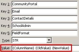 Configuration File Maintenance - SchoolAdminFieldFormat setting (value cutdown, portal)
