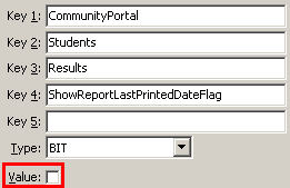 Configuration File Maintenance - ShowReportLastPrintedDateFlag setting (value cutdown, portal)