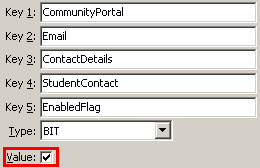 Configuration File Maintenance - StudentContactEnabledFlag setting (value cutdown, portal)