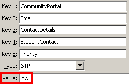 Configuration File Maintenance - StudentContactPriority setting (value cutdown, portal)