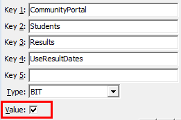 Configuration File Maintenance - UseResultDates setting (true)