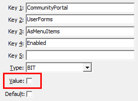 Configuration File Maintenance - UserForms - AsMenuItems