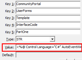 Configuration File Maintenance - UserForms - InterfaceCode - PartOne