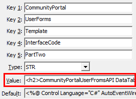 Configuration File Maintenance - UserForms - InterfaceCode - PartTwo