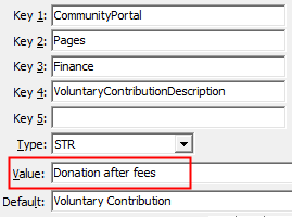 Configuration File Maintenance - VoluntaryContributionDescription