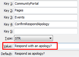 ConfirmRespondApology configuration setting