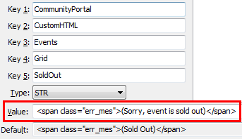 Grid SoldOut configuration setting
