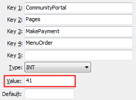 MakePayment - MenuOrder configuration setting