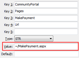 MakePayment - URL configuration setting
