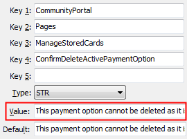 ManageStoredCards - ConfirmDeleteActivePaymentOption configuration setting