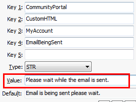 MyAccount EmailBeingSent configuration setting