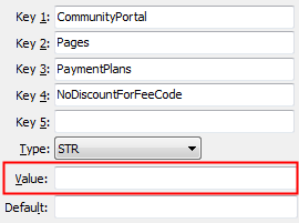 PaymentPlans - NoDiscountForFeeCode configuration setting