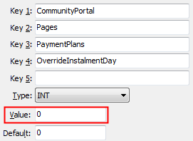 PaymentPlans - OverrideInstalmentDay configuration setting