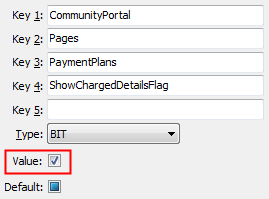 PaymentPlans - ShowChargedDetailsFlag configuration setting