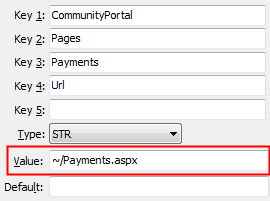 Payments - URL configuration setting