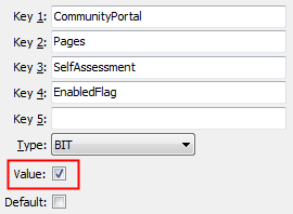 SelfAssessment - EnabledFlag configuration setting