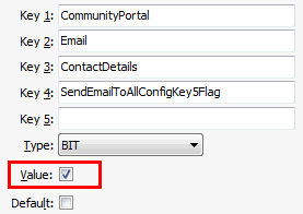 SendEmailToAllConfigKey5 configuration setting