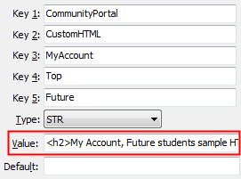 Top - Future configuration setting