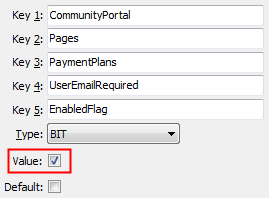 UserEmailRequired - EnabledFlag configuration setting