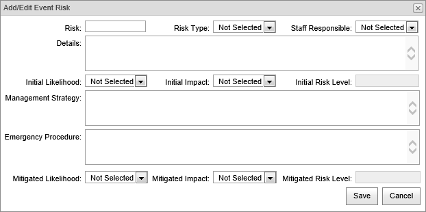 Add-Edit Event Risk (synweb)