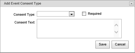 Add Event Consent Type window (synweb)