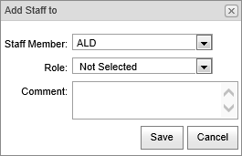 Add Staff To (Co-Curricular Maintenance - Staff bar, synweb)