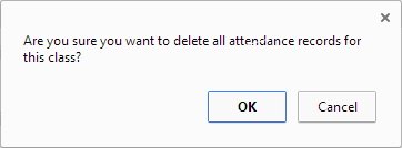 Attendance maintenance - Reverse attendance confirmation popup