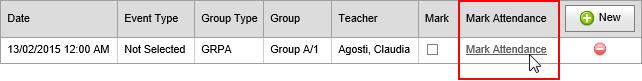 Attendance roll launch link (synweb)
