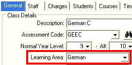 Learning Area field