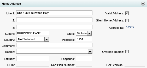 Community Maintenance - Home Address bar (synweb, cut down)