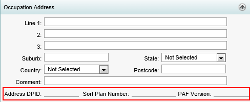 Community Maintenance - Occupation Address bar (synweb, v66)